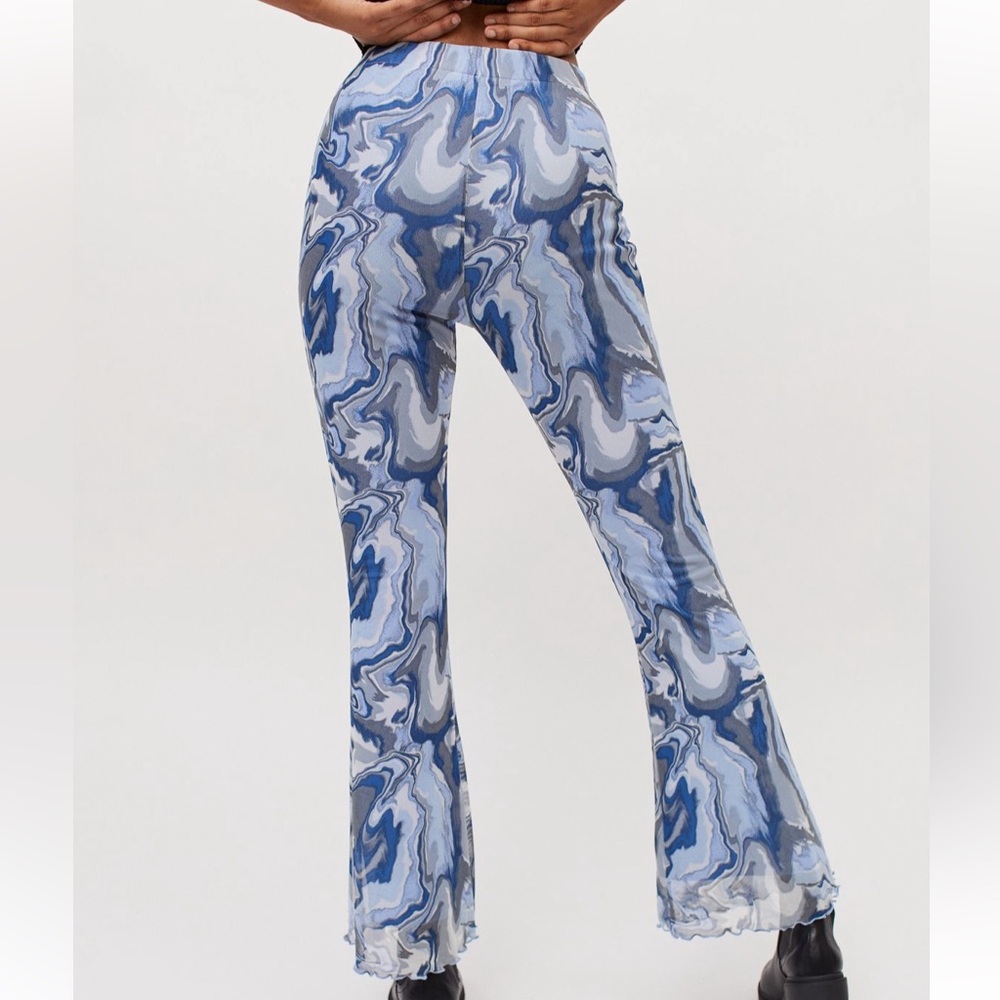 URBAN OUTFITTERS SIERRA MESH FLARE PANT - Picture 2 of 2